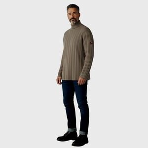 Vintage Southpole Tek-Spec Oversized Ribbed Knit Sweater XL Gray Coastal Comfort